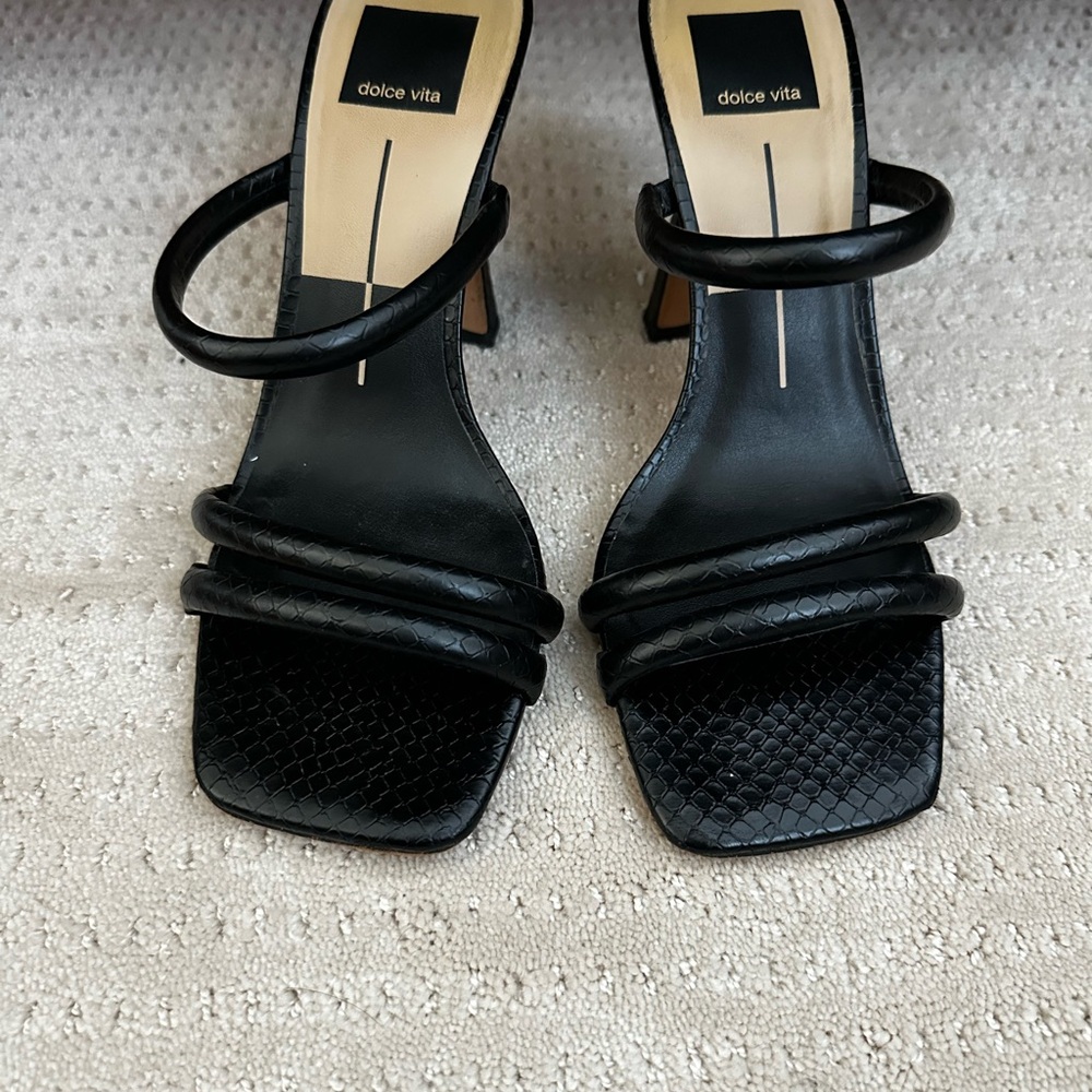 Dolce Vita Black Strappy Heels